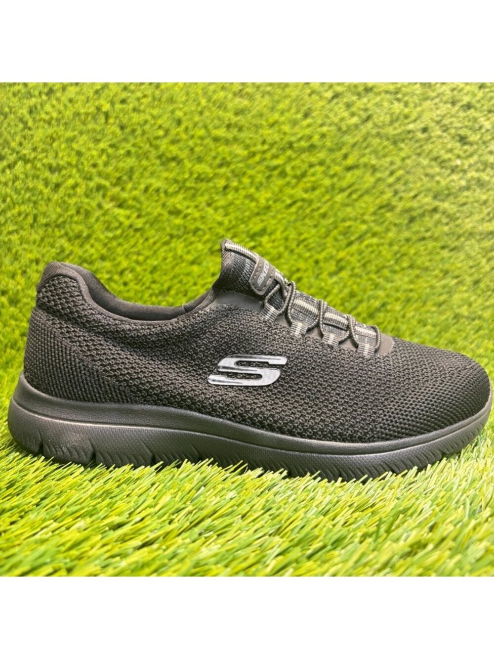 Skechers Summits Cool Classic Womens Size 6D Black Running Shoes Sneakers